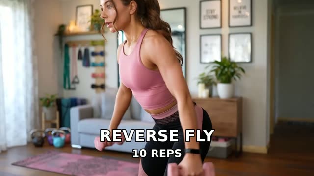 Reverse Fly exercise demonstration