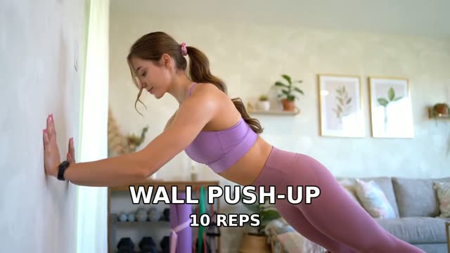 Wall Push-Up exercise demonstration